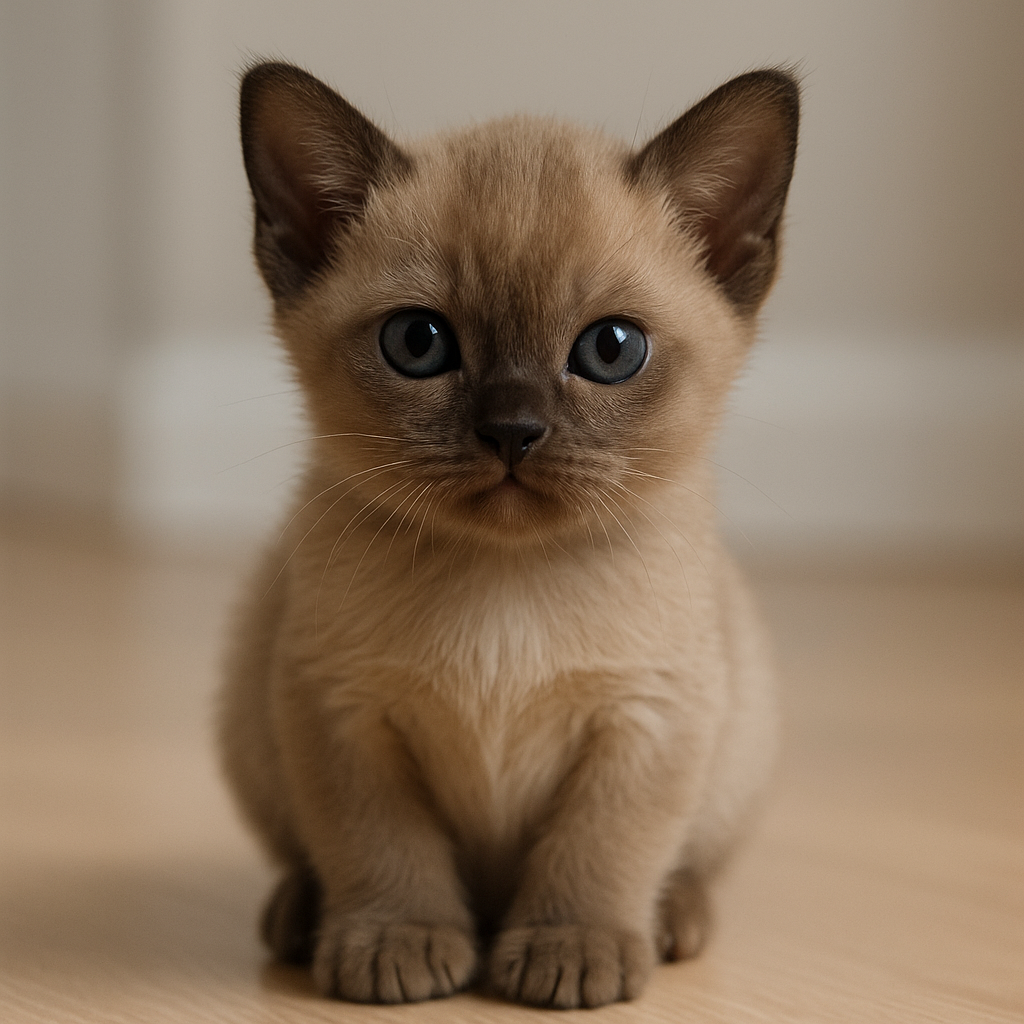 くりくりアイのちびバーミーズ、甘えん坊の一日