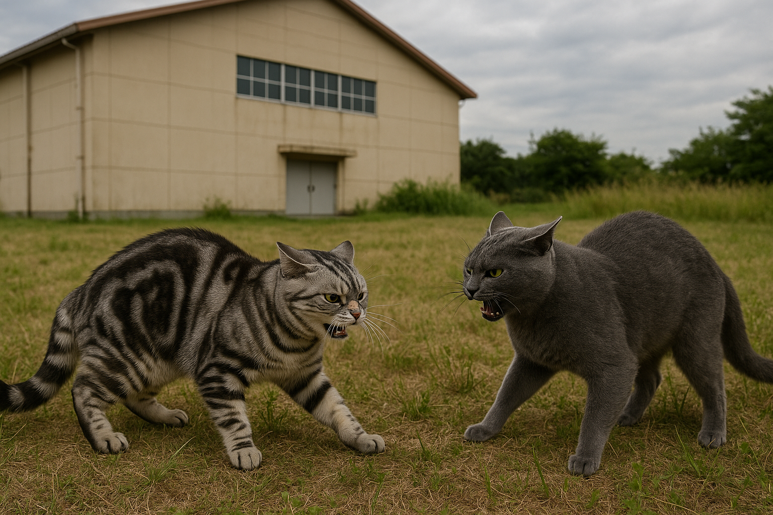 決戦！体育館裏のねこ相撲