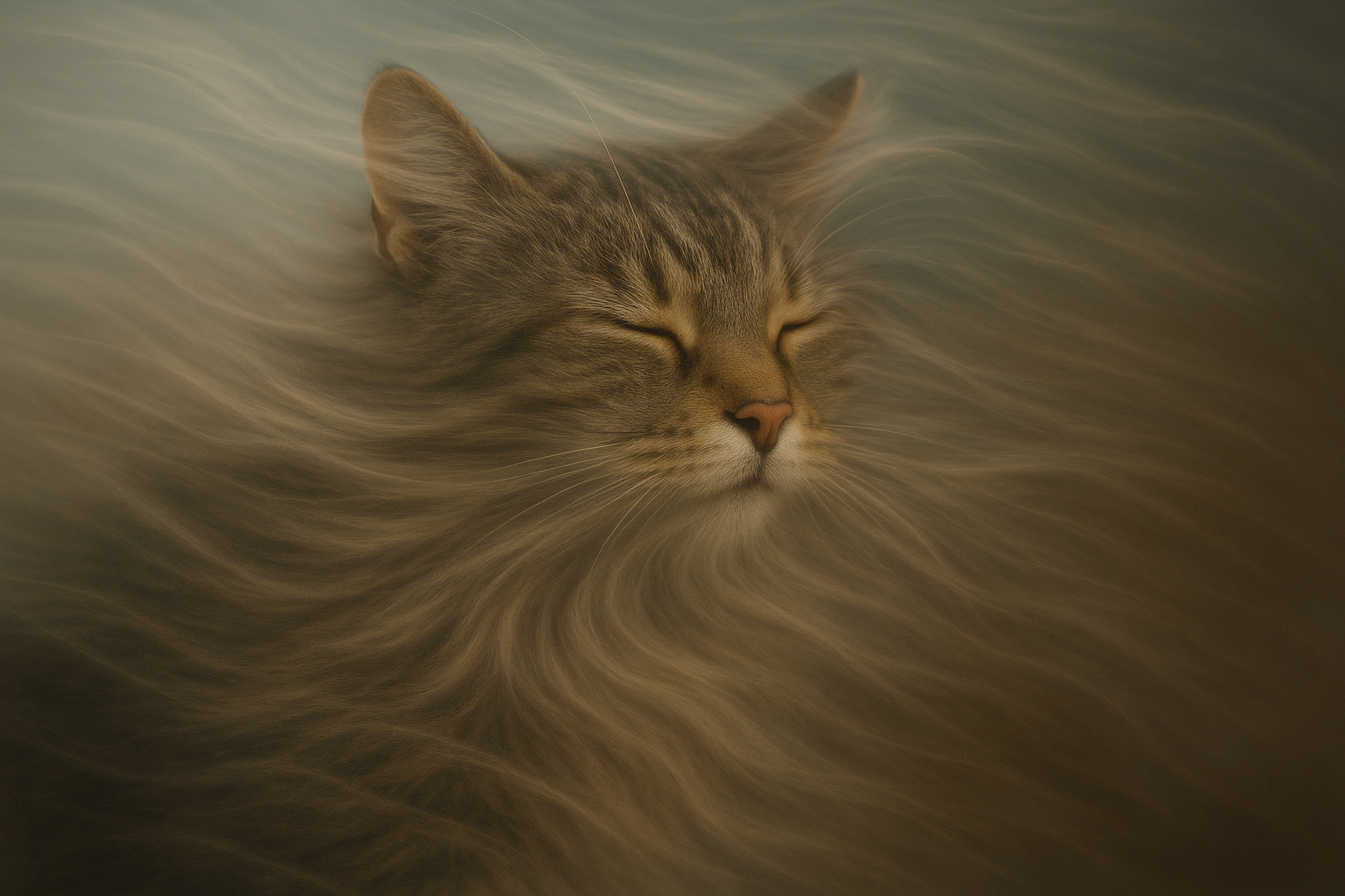 風のささやき猫