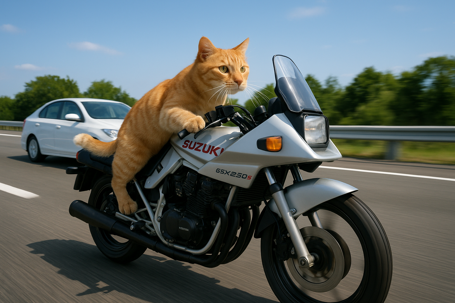 カタナを駆ける猫