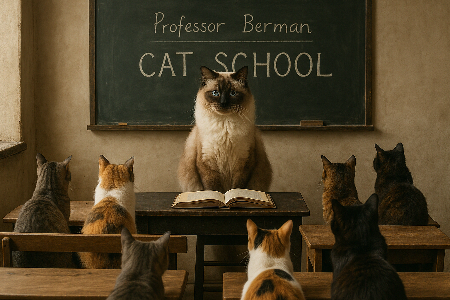 バーマン先生と7匹の生徒たち