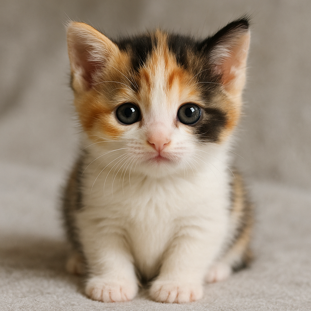 ふわもこ天使!ちび三毛猫ココちゃんの朝