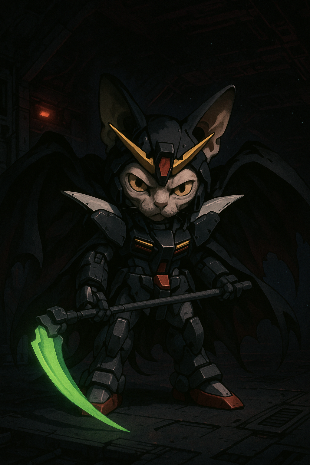 静寂の宇宙に現れた黒き死神猫