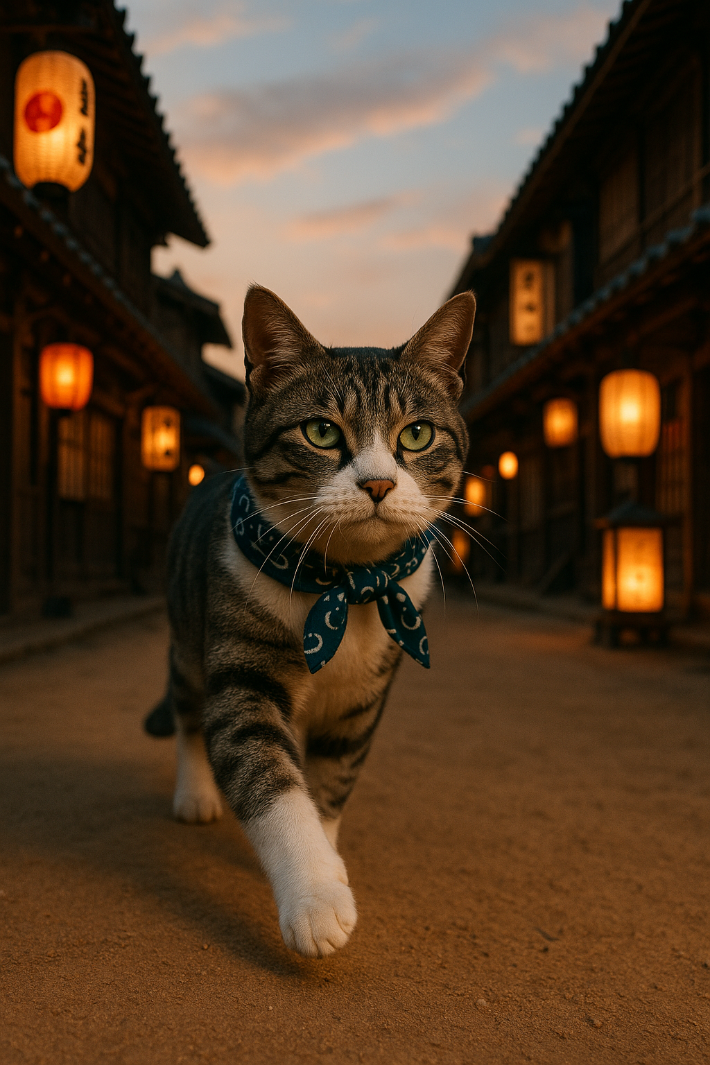 江戸を歩く粋な猫