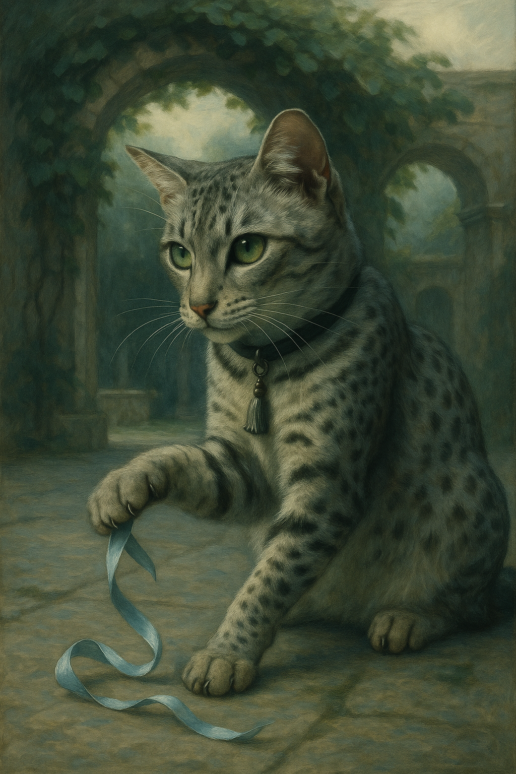 銀のリボンと秘密の中庭