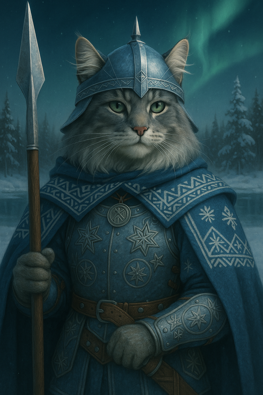 オーロラの番人:フィンランドの猫騎士