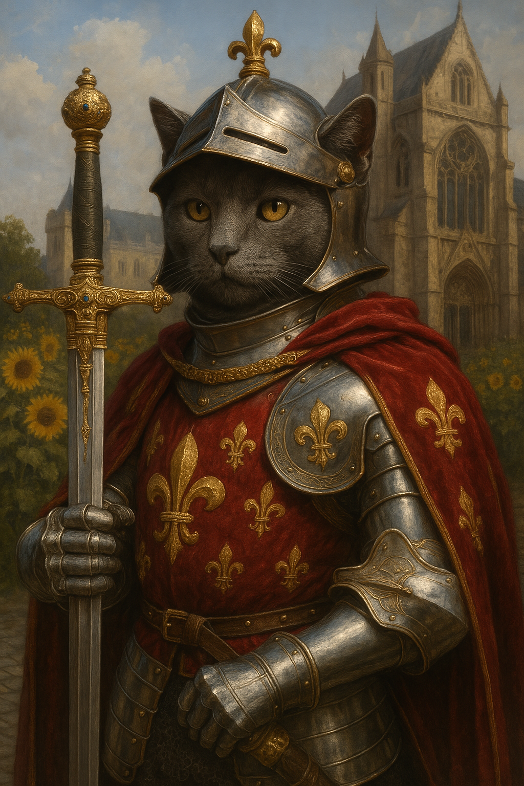 王の剣を預かる猫騎士