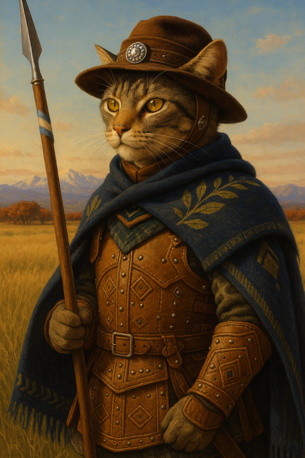 パンパを駆ける槍影 — ガウチョ猫騎士の誇り