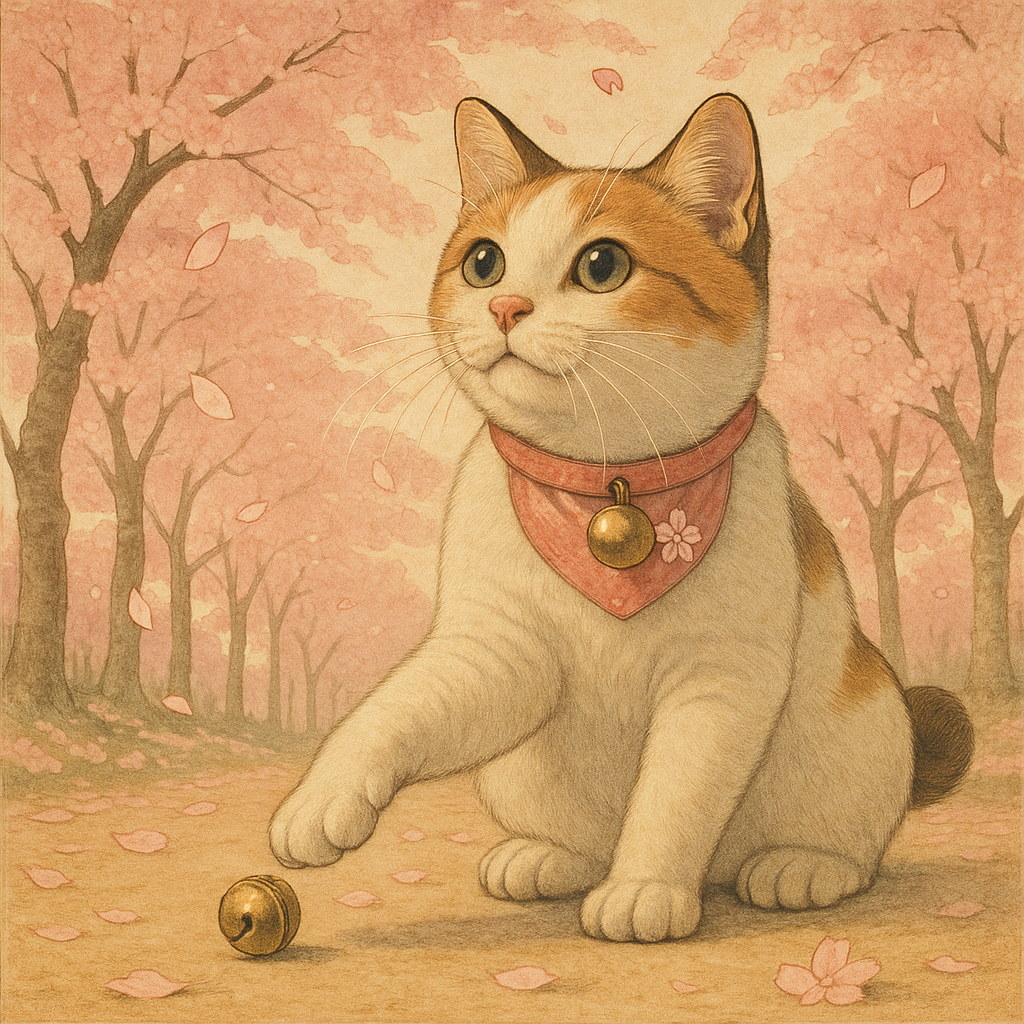 さくらのこみちと小さなすず