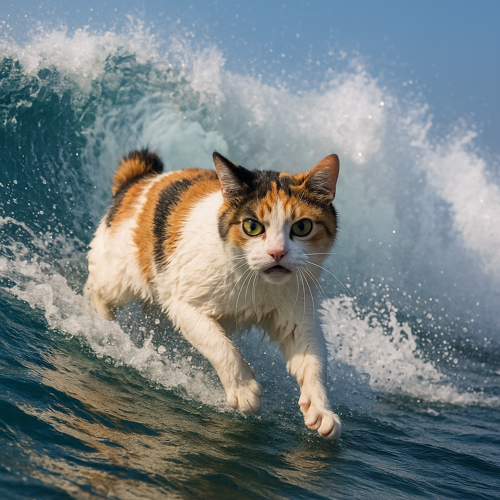 波を駆けるジャパニーズボブテイル