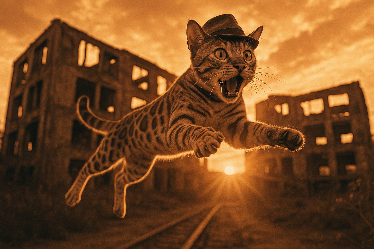 ジャンプする勇者、ベンガルキャットの冒険譚