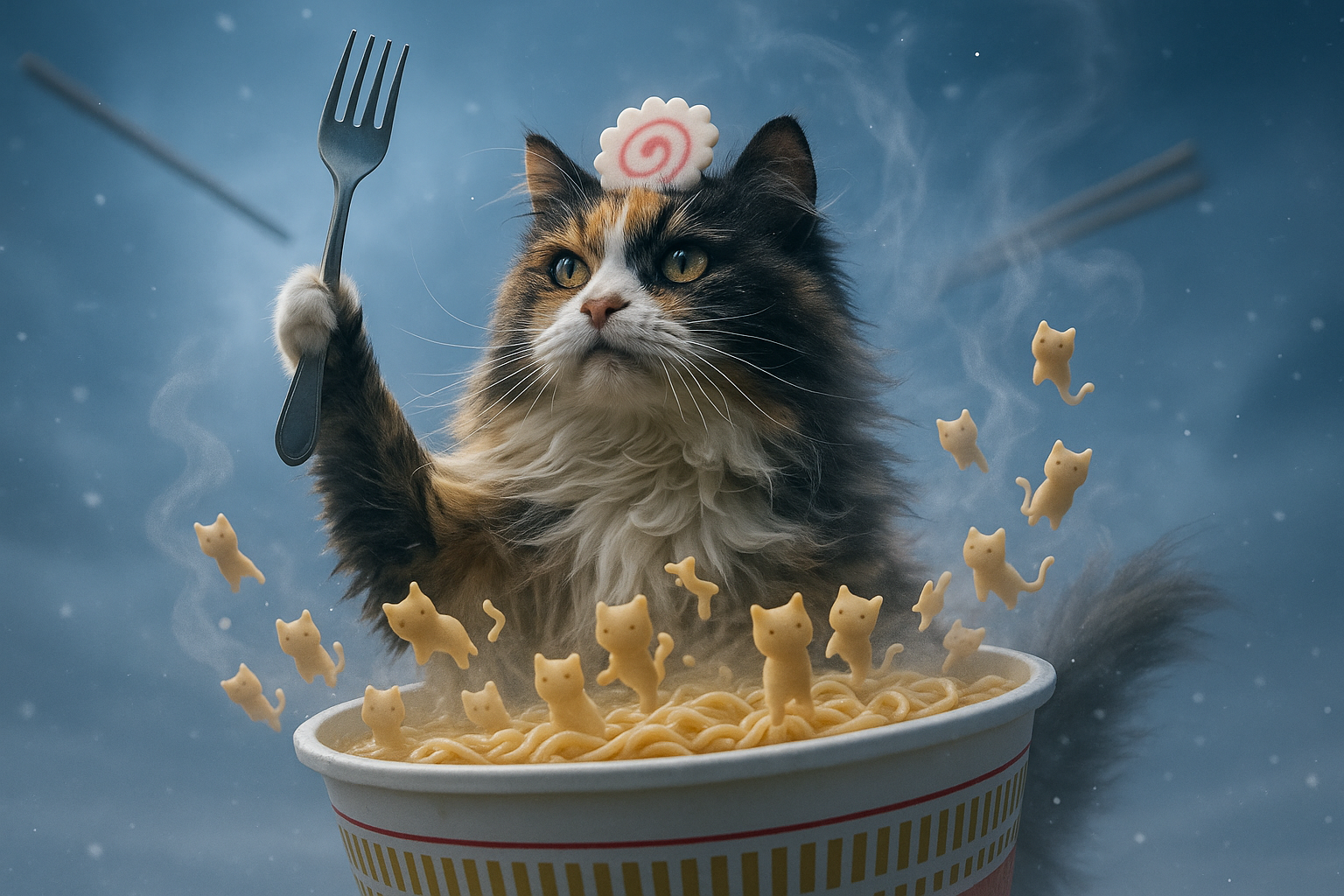 魔法猫とラーメン惑星の召喚術