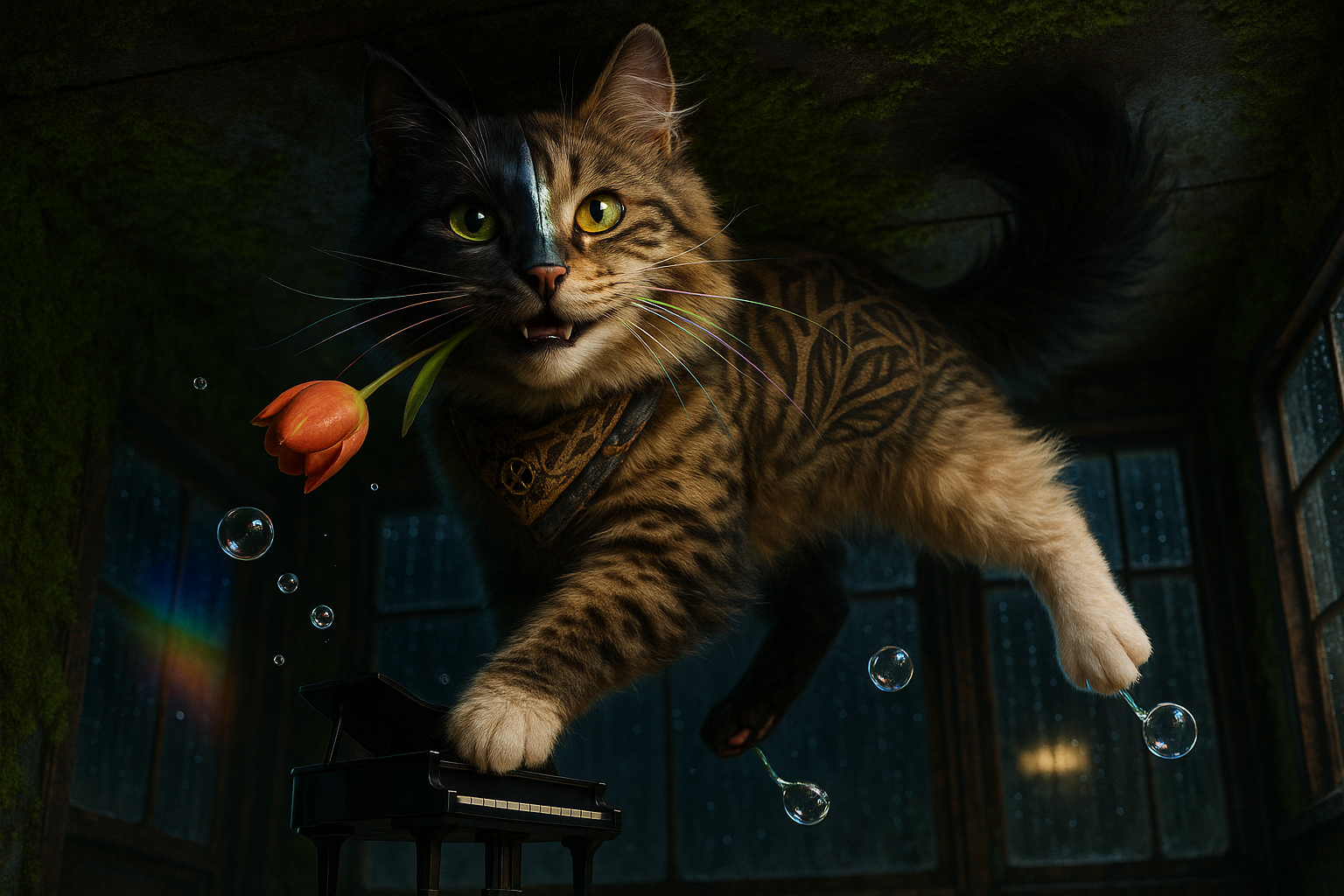 真夜中の謎猫と天井ピアニスト