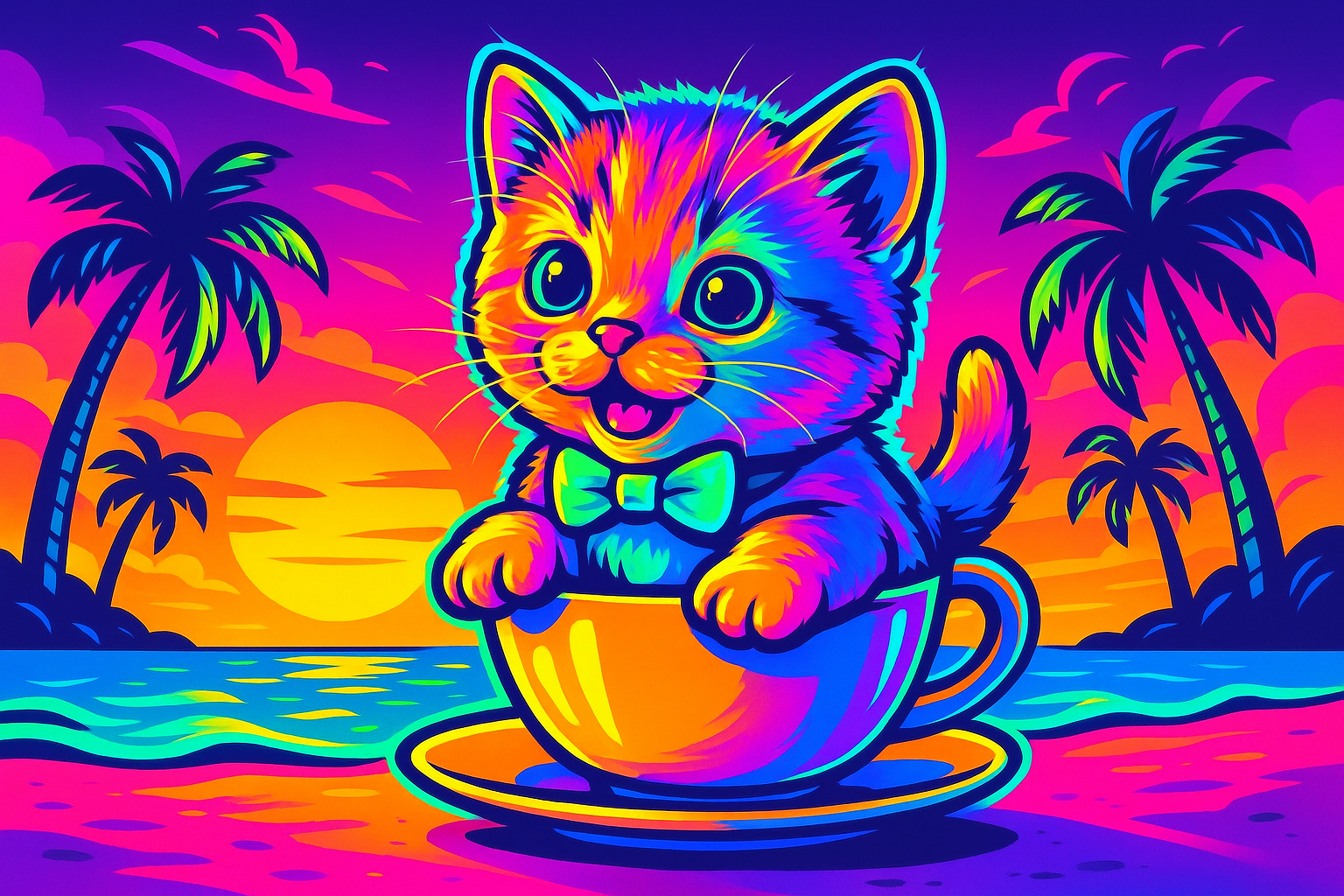 ティーカップに乗って南国へ逃避行