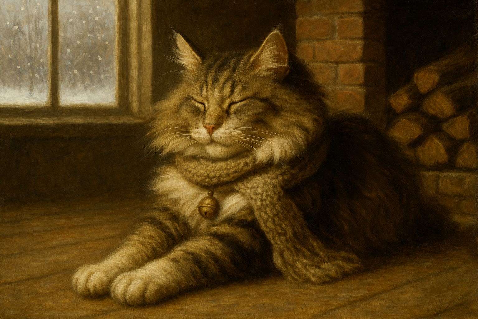 冬の窓辺とノルウェージャンの夢