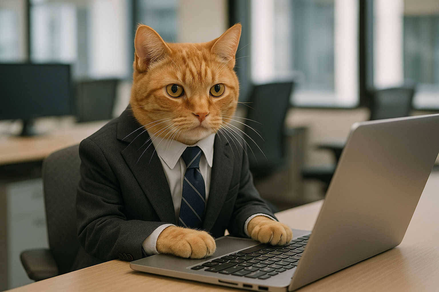 ネコ部長の一日