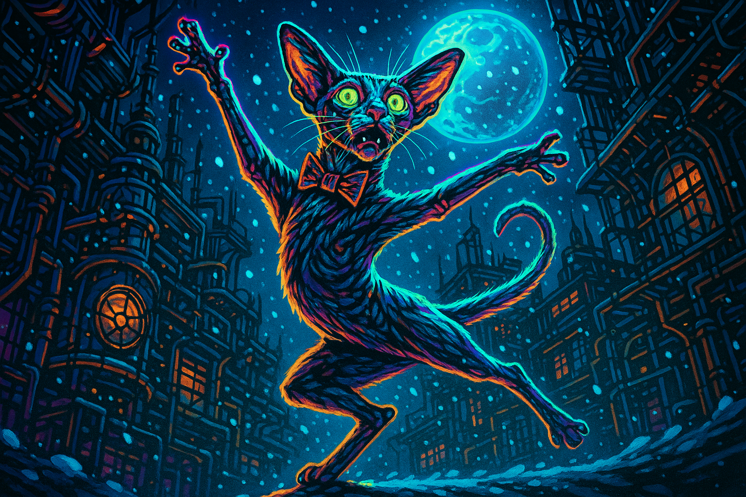 月光バレエとスチームパンク研究所のオリエンタルショートヘア