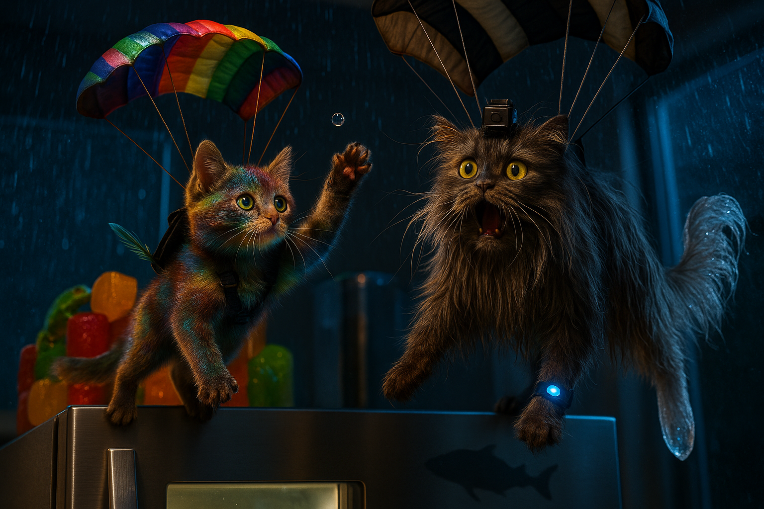 冷蔵庫スカイダイブ!虹色とクリスタルのふたり