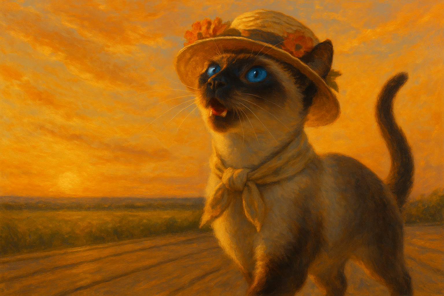 夕暮れのテラスに咲く声