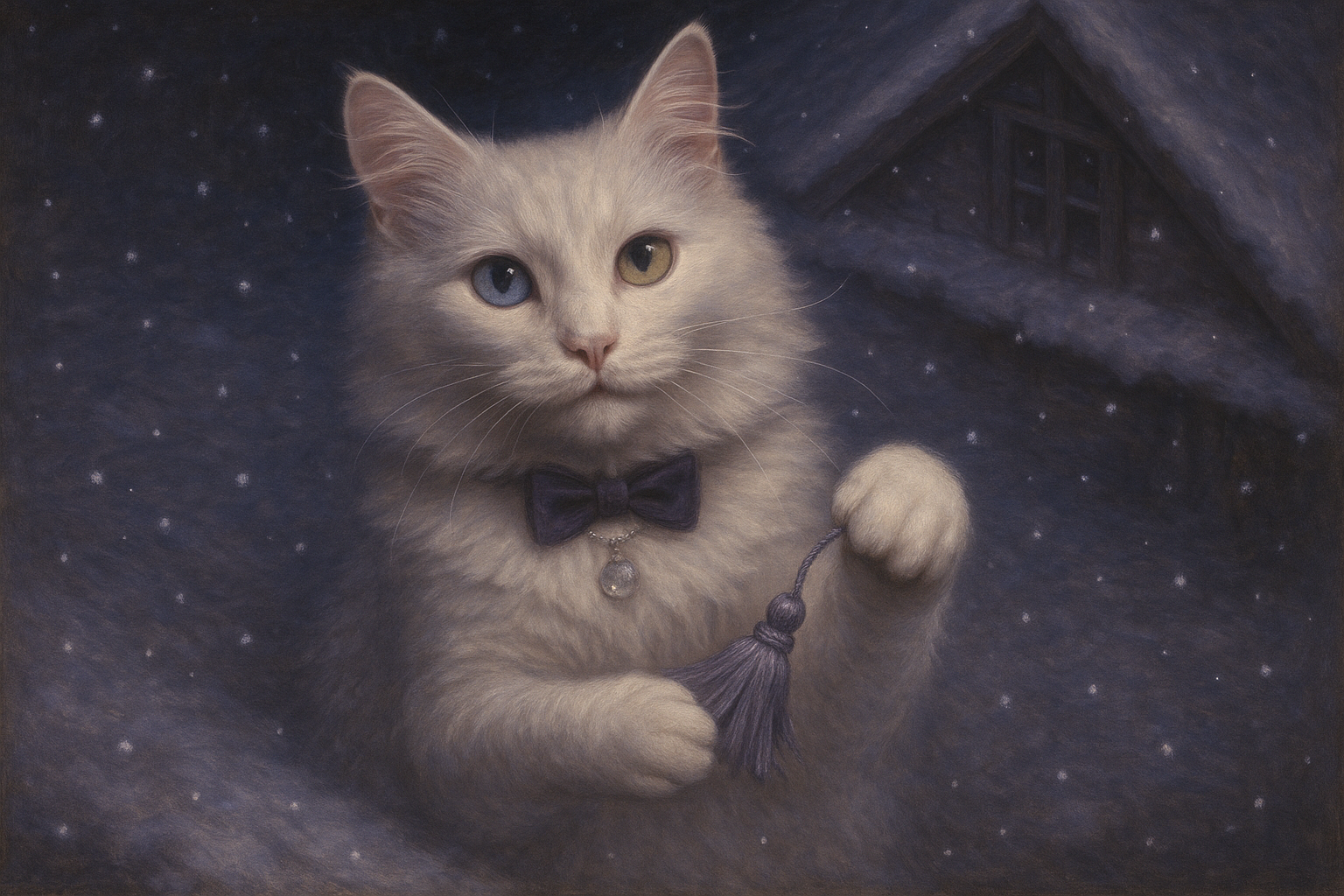 月明かりに遊ぶトルコアンゴラ