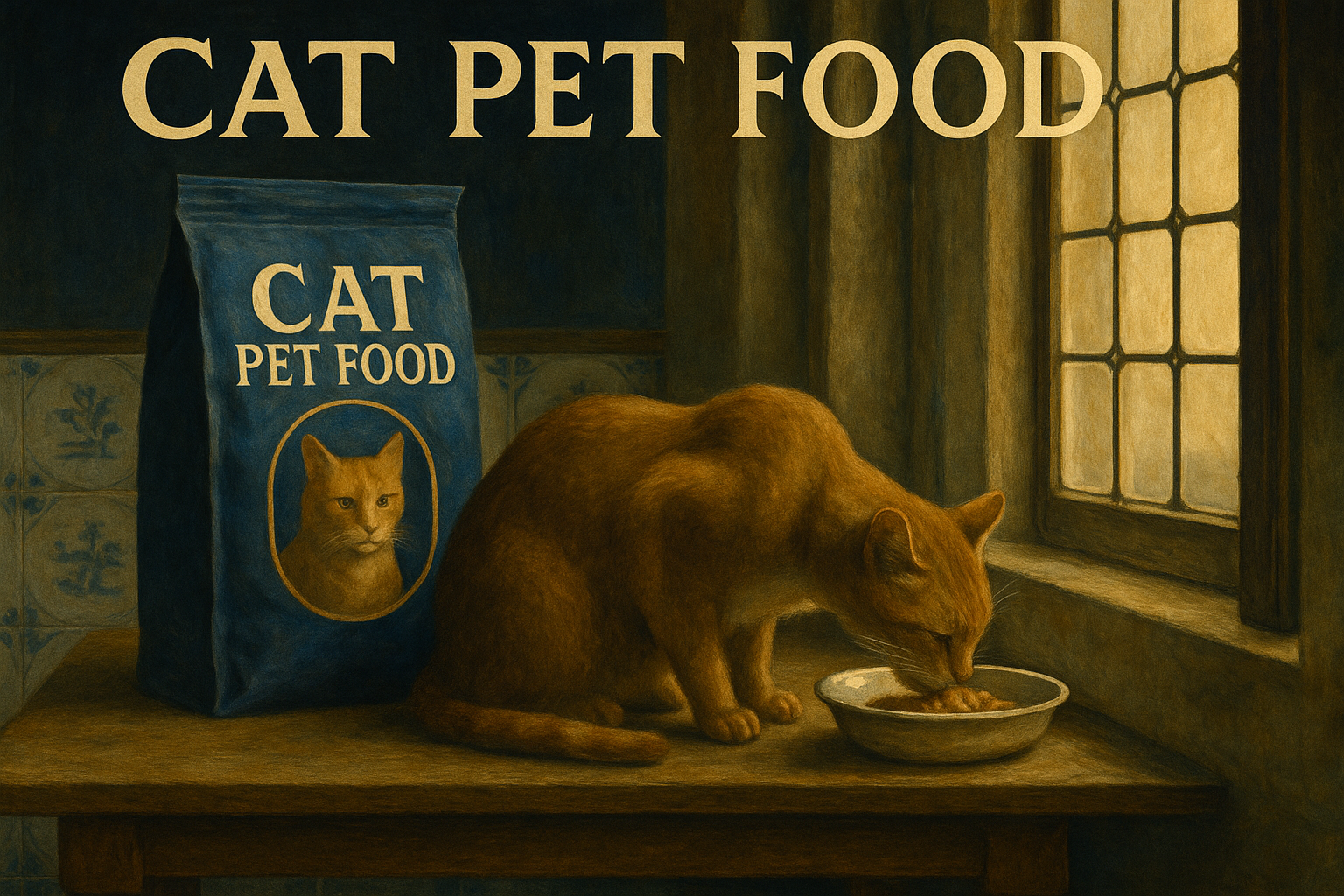 朝の光と、愛猫のひと皿