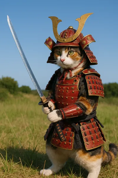 赤備えの三毛猫侍