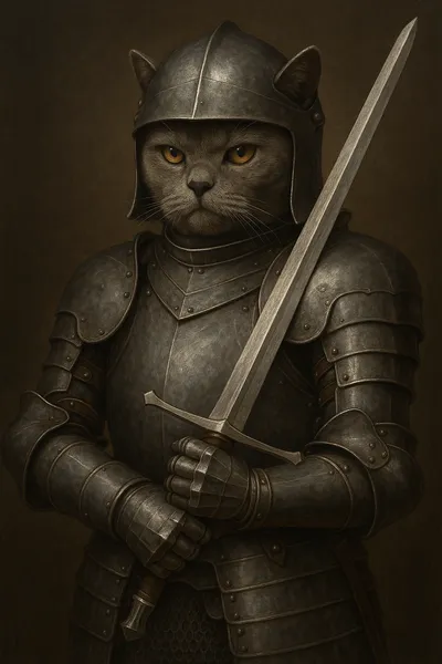 鋼の誇りを纏う猫騎士