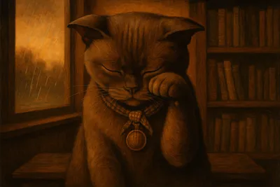 雨音に包まれるバーミーズの午後