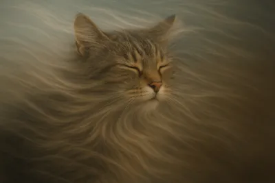 風のささやき猫