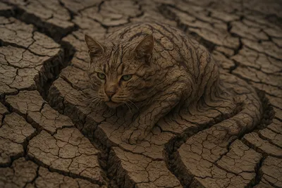 大地の眠れる猫