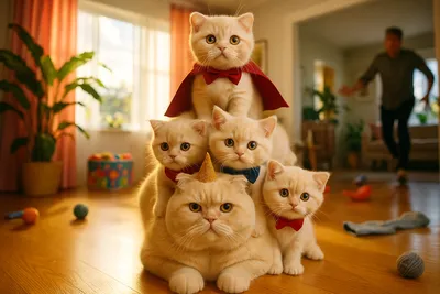 猫ピラミッドと空飛ぶマントの冒険