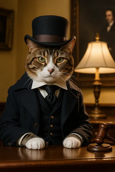 ねこ判事、ただいま開廷