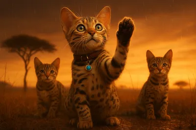 サバンナに舞い降りた希望のちょんちょん