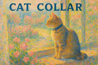 光をまとう首輪 — 印象派の午後