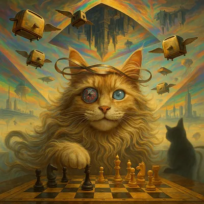 飛翔トースターと万華鏡猫の重力チェス