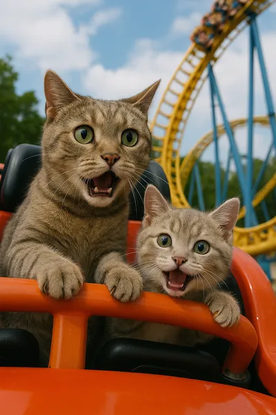 絶叫マンクス親子、空へ駆ける!