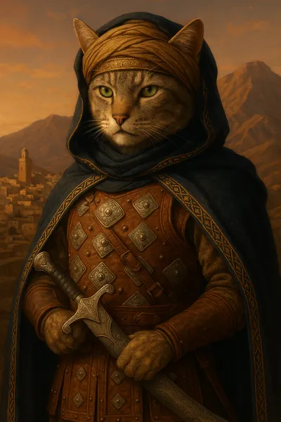 砂漠の誓い：モロッコの猫騎士