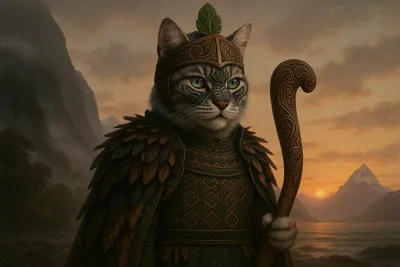 夕陽に誓う — 霧の守り猫戦士