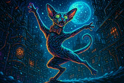 月光バレエとスチームパンク研究所のオリエンタルショートヘア