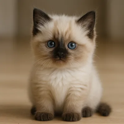 夕陽を見つめるラグドールの小さな冒険者