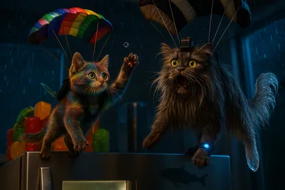 冷蔵庫スカイダイブ!虹色とクリスタルのふたり