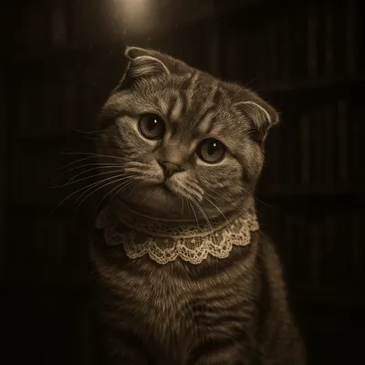 首をかしげる夜のレディ