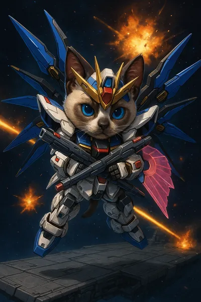 ドラグーンを広げし蒼き守護者