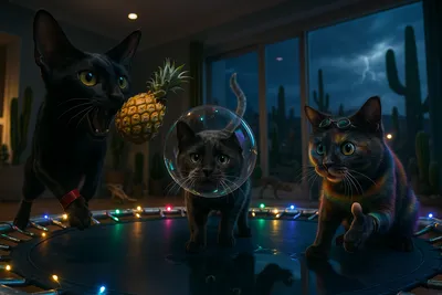 無重力ジャンプ!トランポリン猫のミラクルモーニング