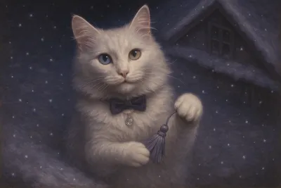 月明かりに遊ぶトルコアンゴラ